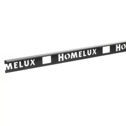 Homelux 8mm Straight Edge Tile Trim - Gun Metal Grey - 1.83m