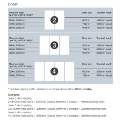 Linear Sliding Wardrobe Door 3 Panel Black Glass With Silver Frame (W)762mm -Furniture Series Store 12804492 1484993323339396