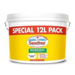 Sandtex® Ultra Smooth Masonry Paint Pure Brilliant White - 12L -Furniture Series Store 12804843 1134870267897089