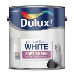 Dulux Soft Sheen Emulsion Paint Pure Brilliant White - 2.5L -Furniture Series Store 12806256 1804833218198475
