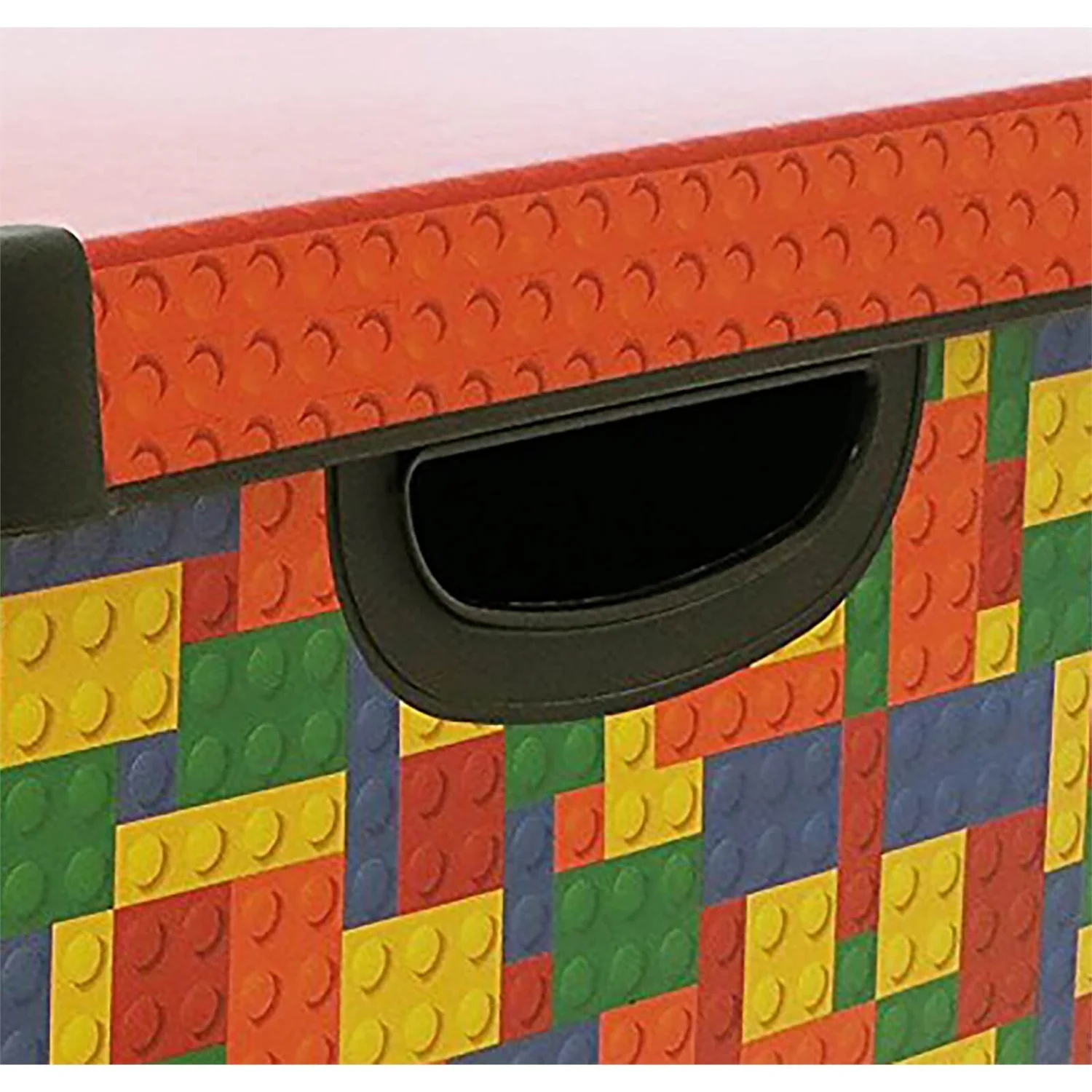 Curver Stockholm Bright Blocks Plastic Deco Storage Box Multi Colour 22L 6 Curver Stockholm Bright Blocks Plastic Deco Storage Box Multi Colour 22L - Image 4