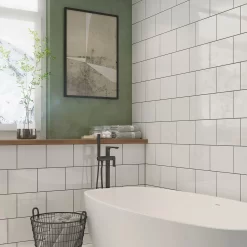 None Plain White Ceramic Wall Tile 250 X 200mm - 1sqm Pack -Furniture Series Store 12807744 7734909414625079