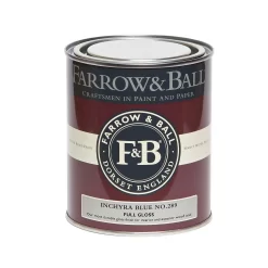 Farrow & Ball Full Gloss Paint Inchyra Blue - 750ml -Furniture Series Store 12808465 1954951873803909