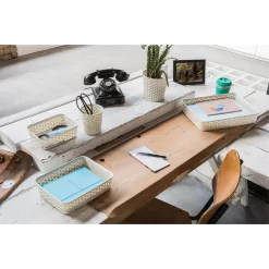 Curver My Style Medium Rectangular Plastic Storage Basket - Vintage White - 13L -Furniture Series Store 12809476 1004833218930166