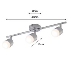 Pallas 3 Bar 4W LED Spotlight - Chrome -Furniture Series Store 12810235 2004843073762379