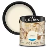 Crown Walls & Ceilings Matt Emulsion Paint Soft Linen - 2.5L -Furniture Series Store 12810444 1804969532023935