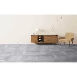 None Metropolitan Grey Square Porcelain Wall & Floor Tile 600 X 600mm - 1.08sqm Pack
