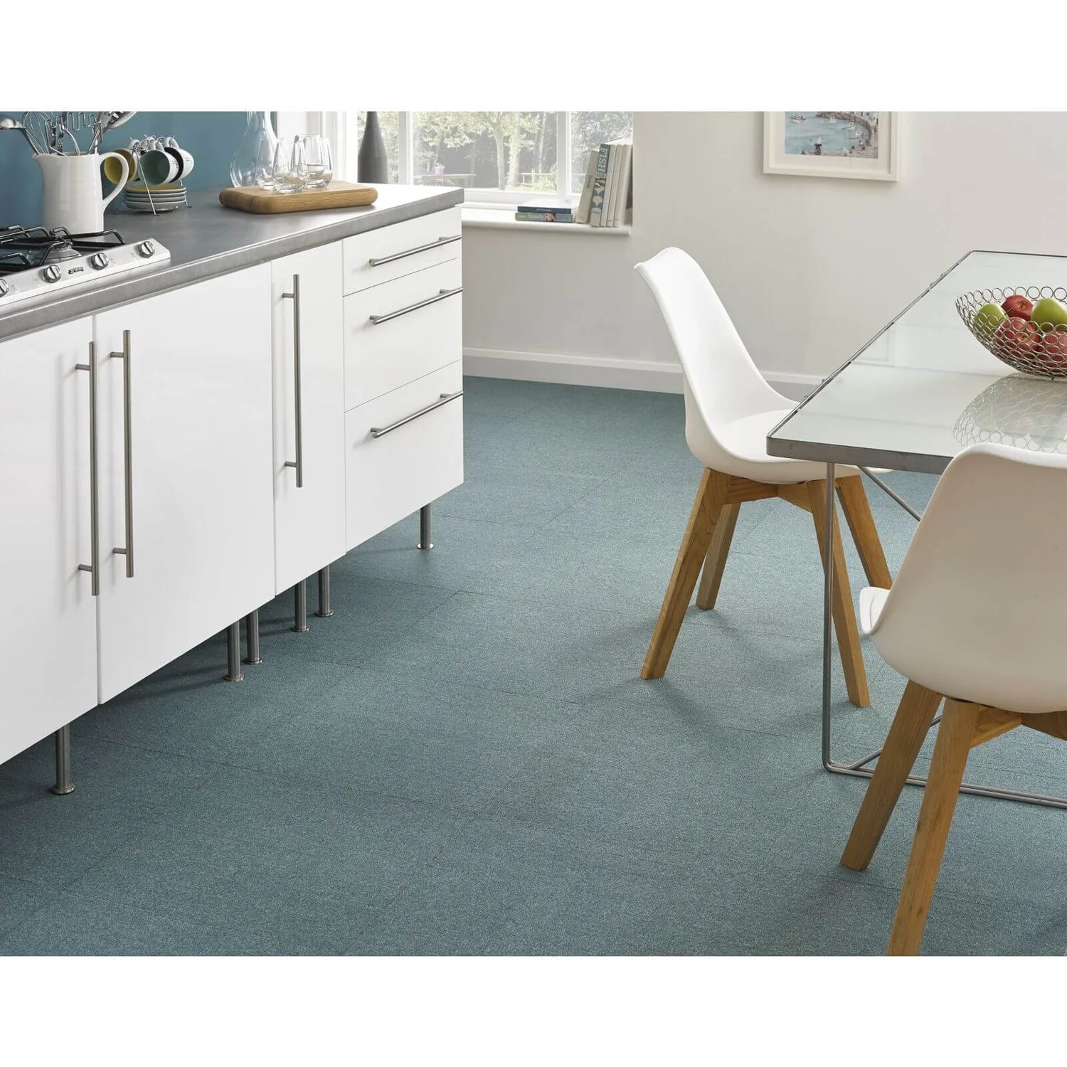 Vitrex Premium Carpet Tile 500 X500mm - Teal 4 Vitrex Premium Carpet Tile 500 X500mm - Teal - Image 2