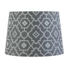 Patterned Tapered Lamp Shade - Grey -Furniture Series Store 12812945 2034831963084479