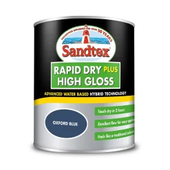 Sandtex® Rapid Dry Gloss Paint Oxford Blue - 750ml -Furniture Series Store 12813508 1684951367142456