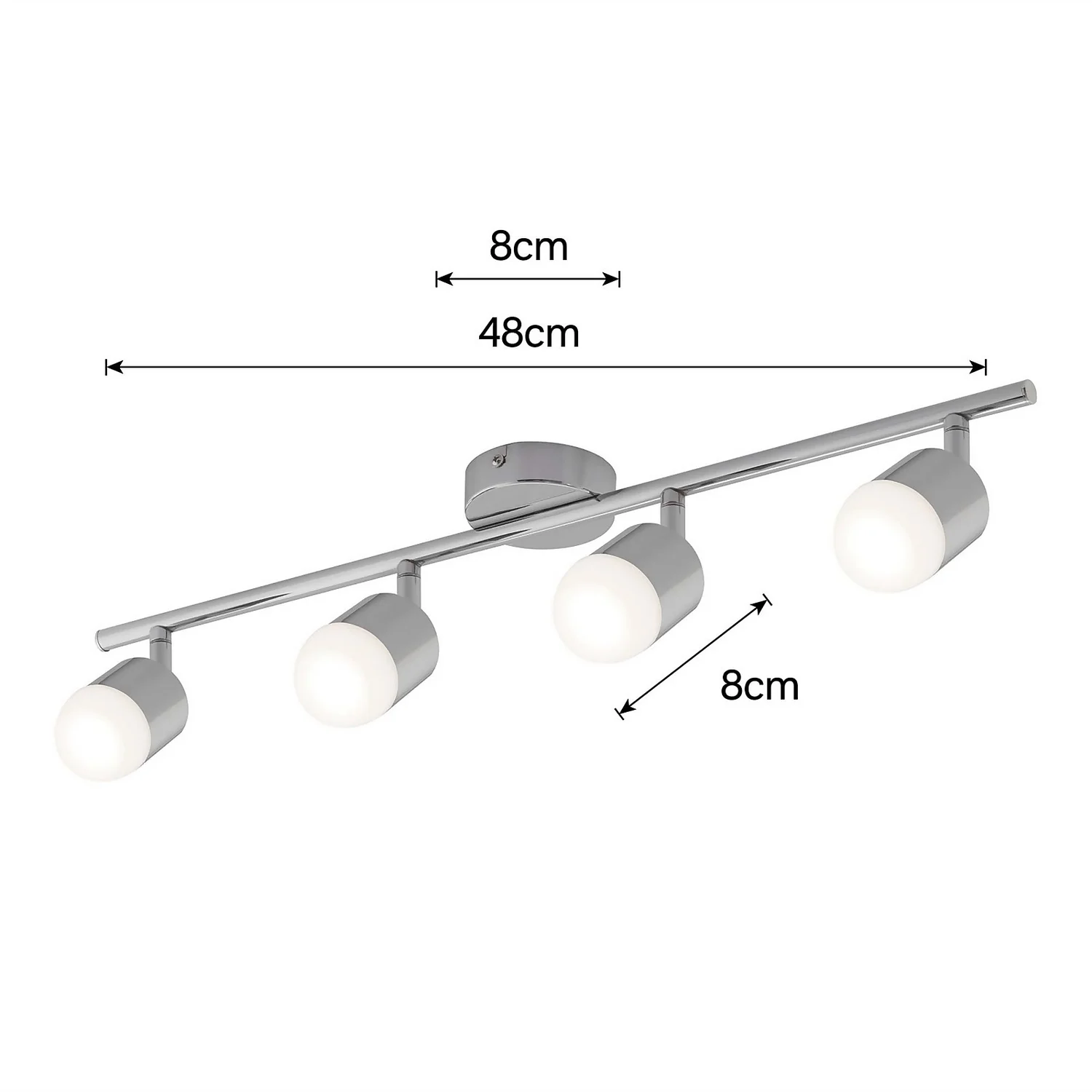 Pallas 4x 5W LED Spotlight - Chrome 6 Pallas 4x 5W LED Spotlight - Chrome - Image 4