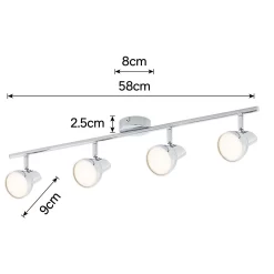 Apollo 4x 5W LED Spotlight - Chrome -Furniture Series Store 12813807 6044843087094871