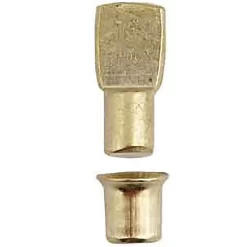 None Shelf Support Studs Gold 4 Pack