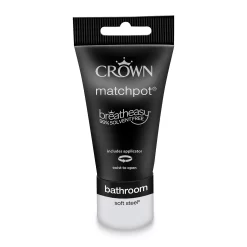 Crown Breatheasy Bathroom Mid Sheen Paint Soft Steel - Tester 40ml -Furniture Series Store 12814051 1304857364674489