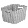 Curver My Style Large Rectangular Plastic Storage Basket - Grey - 18L -Furniture Series Store 12814518 1354831970374356