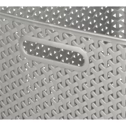 Curver My Style Large Rectangular Plastic Storage Basket - Grey - 18L -Furniture Series Store 12814518 1804832988746814