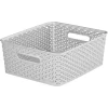 Curver My Style Medium Rectangular Plastic Storage Basket - Grey - 13L -Furniture Series Store 12814522 1444831951945872