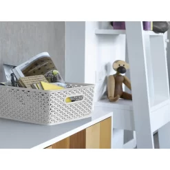 Curver My Style Medium Rectangular Plastic Storage Basket - Grey - 13L -Furniture Series Store 12814522 8224832986404264