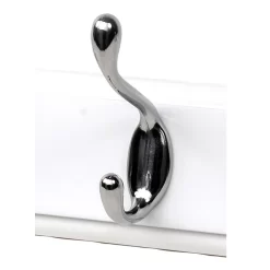 None White Hook Rail - Polished Chrome - 4 Hooks -Furniture Series Store 12814950 1674846183086144