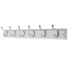 6 Coat Polished Chrome Hooks On White Stepped Board -Furniture Series Store 12815060 5284845700219614