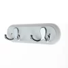 None White Hook Rail - Polished Chrome - 2 Hooks -Furniture Series Store 12815090 1614846183171095