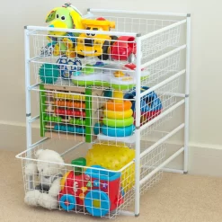 Wire 2 Runner Basket - White - 185mm -Furniture Series Store 12815581 1194833194484198