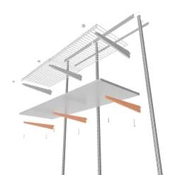 None Double Slot Bracket - White -220mm -Furniture Series Store 12815727 1085034583447953