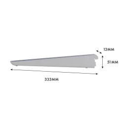 None Double Slot Bracket - White -320mm 13 None Double Slot Bracket - White -320mm -Furniture Series Store 12815732 1175052927585150