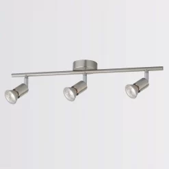 Rochdale 3 Lamp Spotlight Bar - Brushed Stainless Steel -Furniture Series Store 12815760 1524843350319008