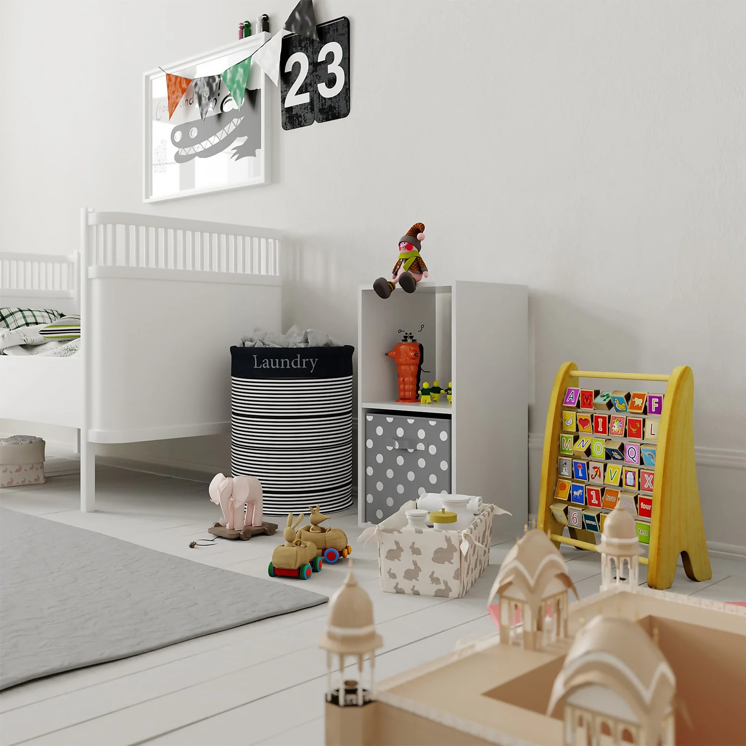 Compact Cube 2x1 Storage Unit - White 4 Compact Cube 2x1 Storage Unit - White - Image 2