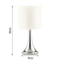 Mia Touch Table Lamp, Cream -Furniture Series Store 12816089 7894833201657000