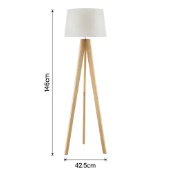 Poppy Tripod Floor Lamp - Natural -Furniture Series Store 12816482 4304833200836536