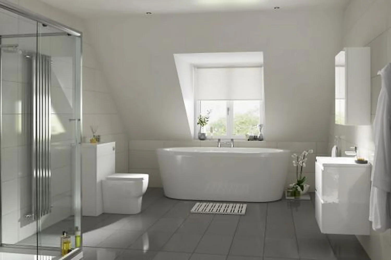 None Breeze Grey Porcelain Wall & Floor Tile 286 X 580mm 3 None Breeze Grey Porcelain Wall & Floor Tile 286 X 580mm