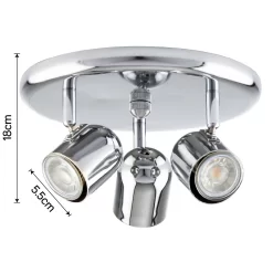 Phoenix 3 Lamp Spotlight - Chrome -Furniture Series Store 12816706 1904843347999741