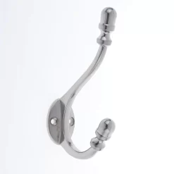 Antique Deco Hook - Satin Nickel