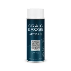 Craig & Rose Artisan Crackle Effect Spray Paint - White - 400ml