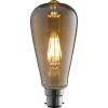LED Filament ST64 6W B22 Vintage Light Bulb