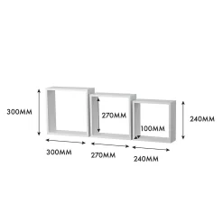 3 Wall Cubes - Matt White -Furniture Series Store 12817822 1884976219094987