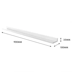 Flexi Storage Decorative Shelving Photo Shelf - White Matt - 900x35x100mm 9 Flexi Storage Decorative Shelving Photo Shelf - White Matt - 900x35x100mm -Furniture Series Store 12817971 5514991763960201