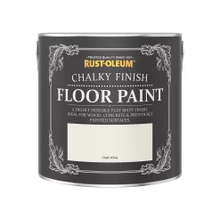 Rust-Oleum Chalky Floor Paint Chalk White - 2.5L -Furniture Series Store 12819785 1664940725472415