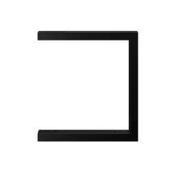 None Double U Shelf Bracket - Black - 330x300mm -Furniture Series Store 12820763 1884930156443321