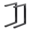 None Double U Shelf Bracket - Black - 330x300mm 1 None Double U Shelf Bracket - Black - 330x300mm -Furniture Series Store 12820763 2794831906733073