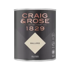 Craig & Rose 1829 Gloss Paint Mallord - 750ml -Furniture Series Store 12820858 1964833222113625