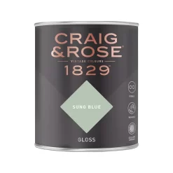 Craig & Rose 1829 Gloss Paint Sung Blue - 750ml -Furniture Series Store 12821143 3884845746946756