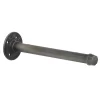 None Industrial Straight Pipe Bracket Gun Metal