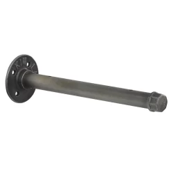 None Industrial Straight Pipe Bracket Gun Metal