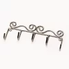 None Decorative Metal 4 Key Coat Hook