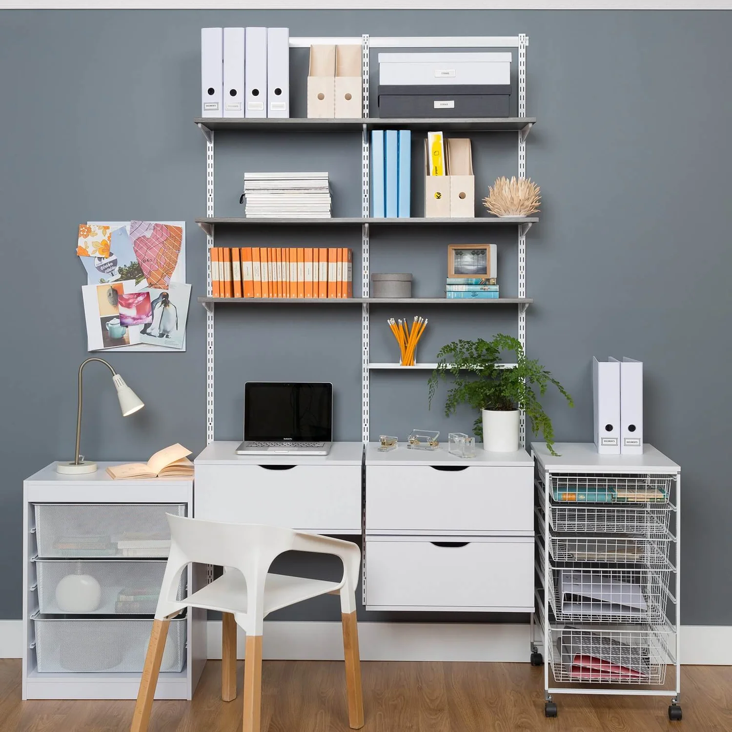 Shelf Grey Oak 900x16x300mm 5 Shelf Grey Oak 900x16x300mm - Image 3