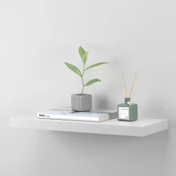 Matt White Floating Shelf - 600 X 240 X 38mm 8 Matt White Floating Shelf - 600 X 240 X 38mm -Furniture Series Store 12822027 1154876423405650