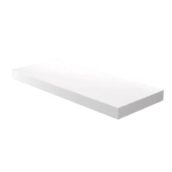 Matt White Floating Shelf - 600 X 240 X 38mm